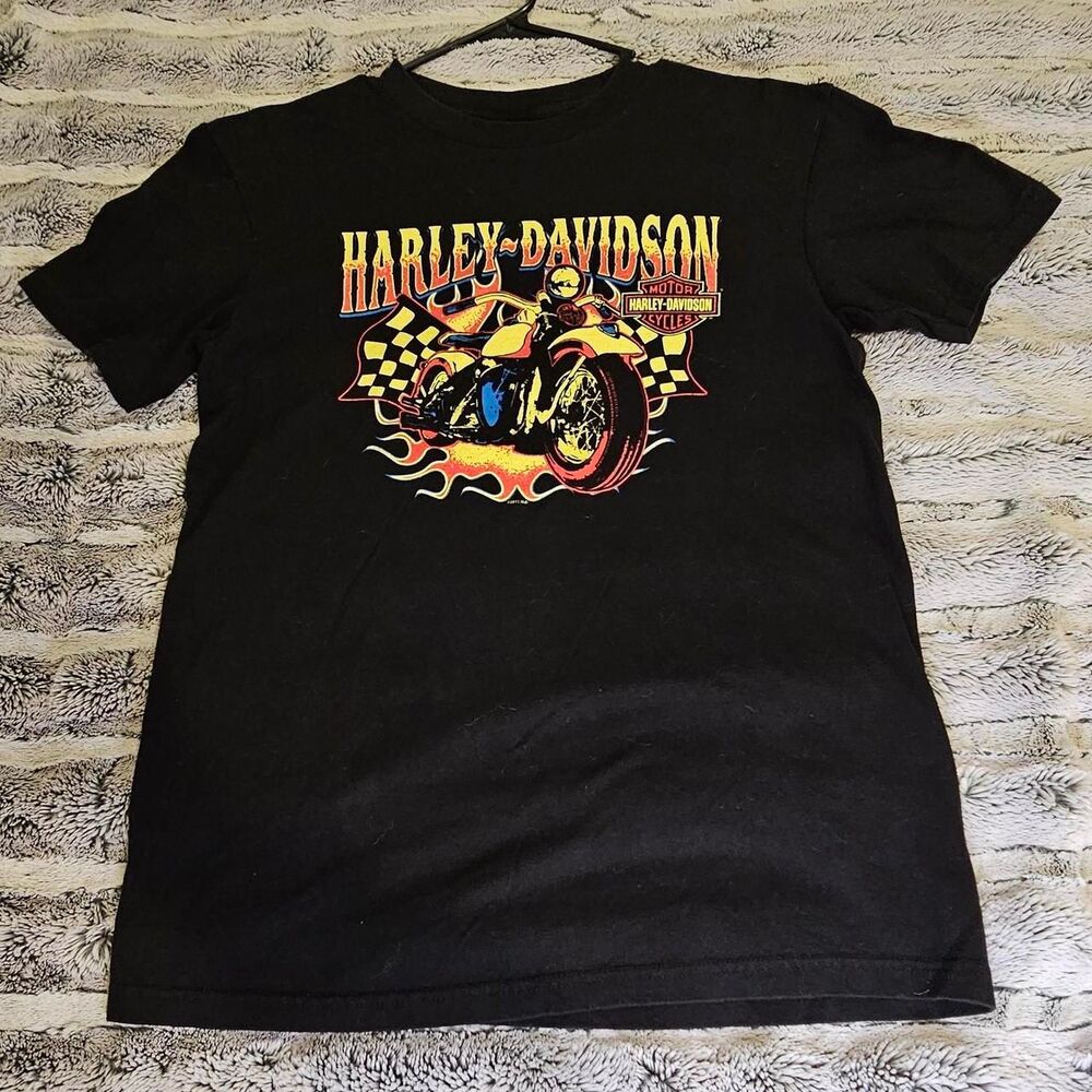 Harley-davidson Men's Black T-shirt